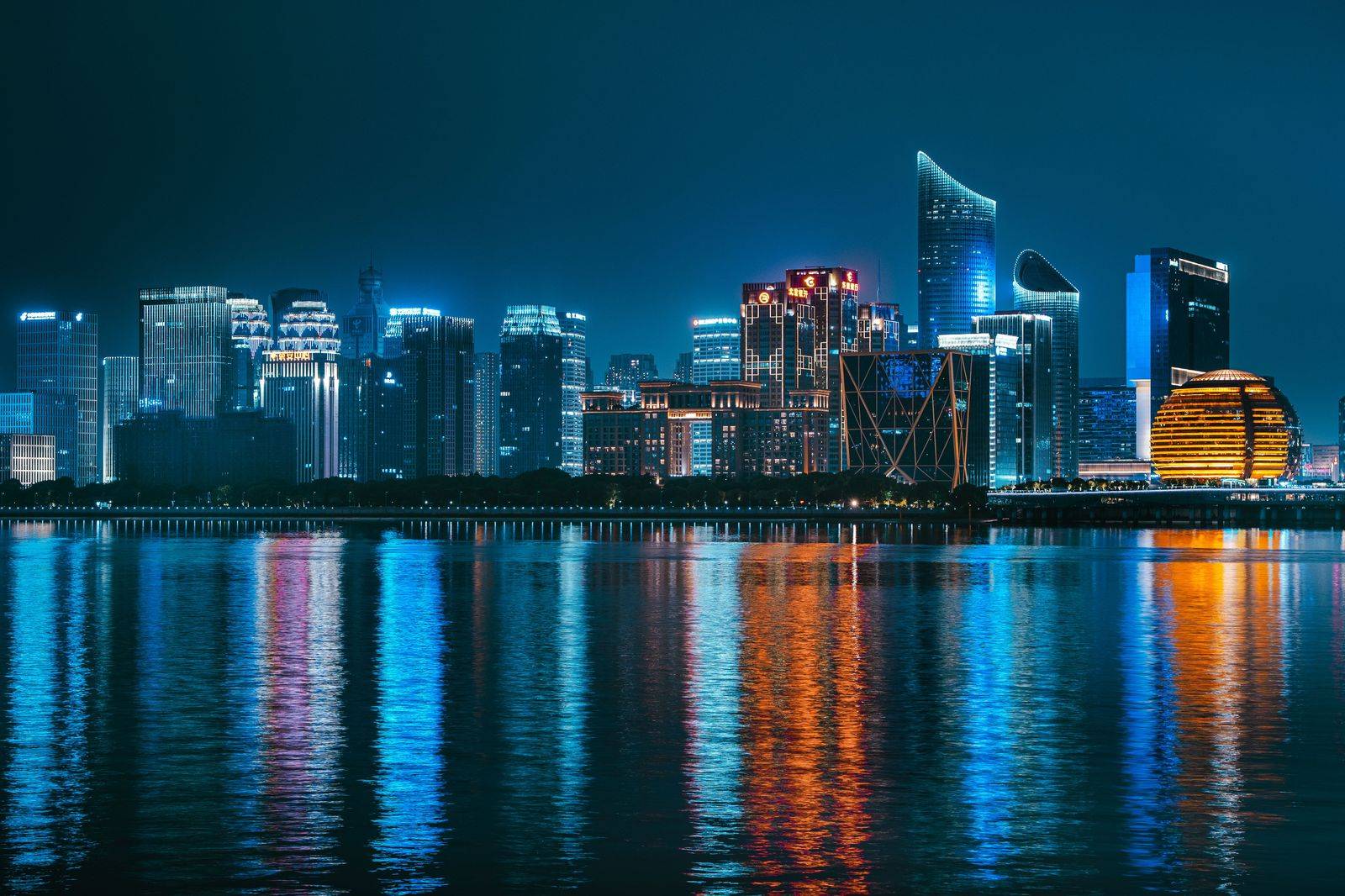 The Detroit skyline seen across the river from Windsor
