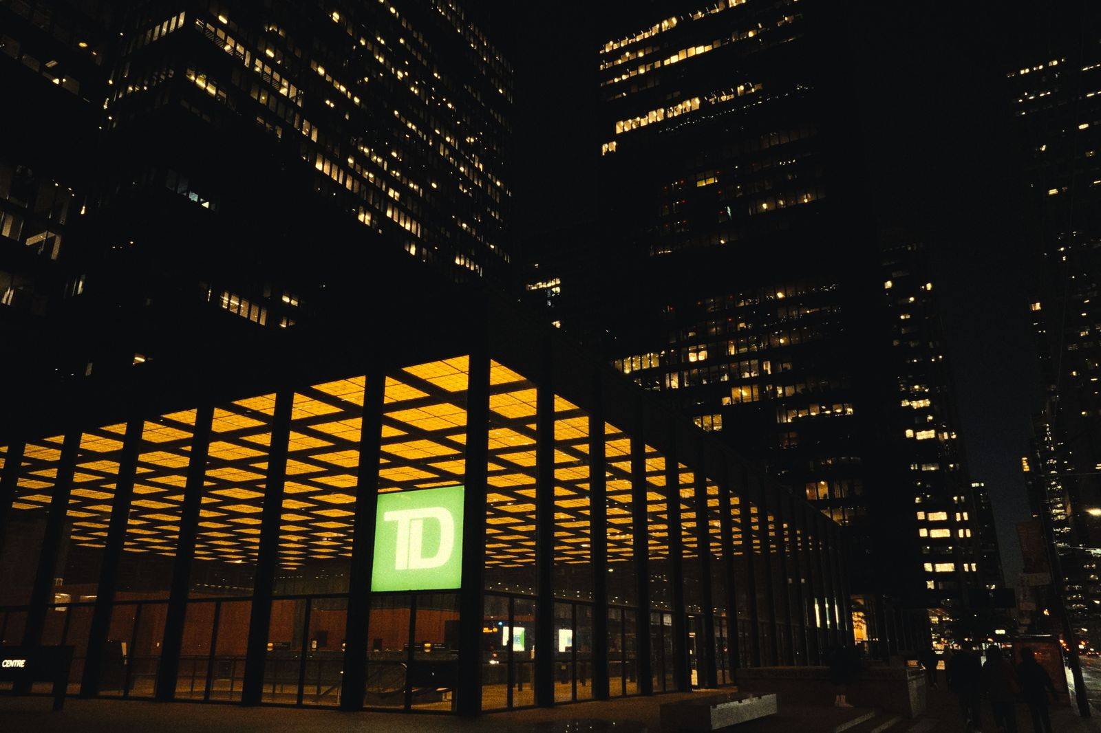 A Toronto Financial District street in the early evening light