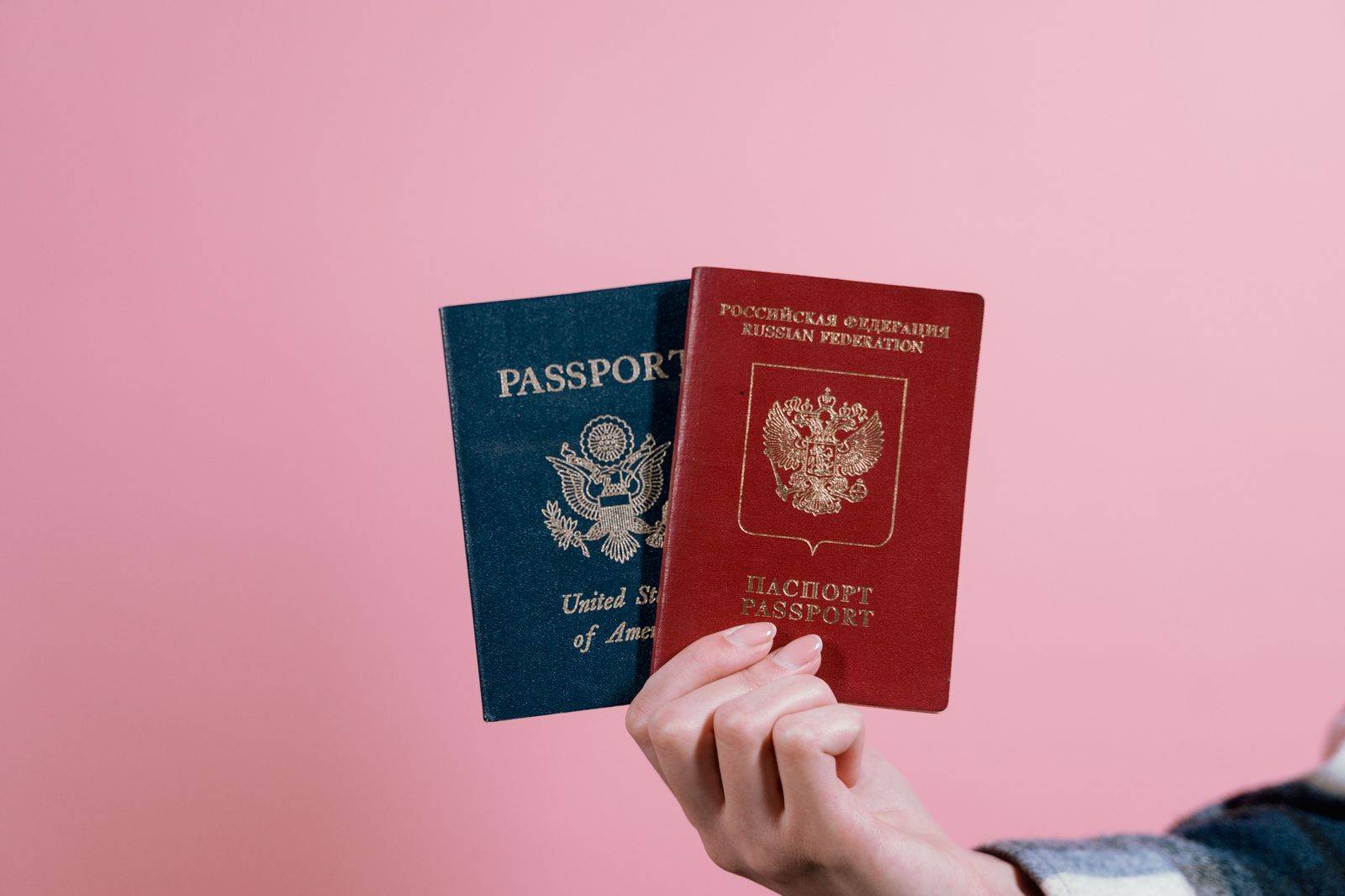 A family with passports ready for a trip