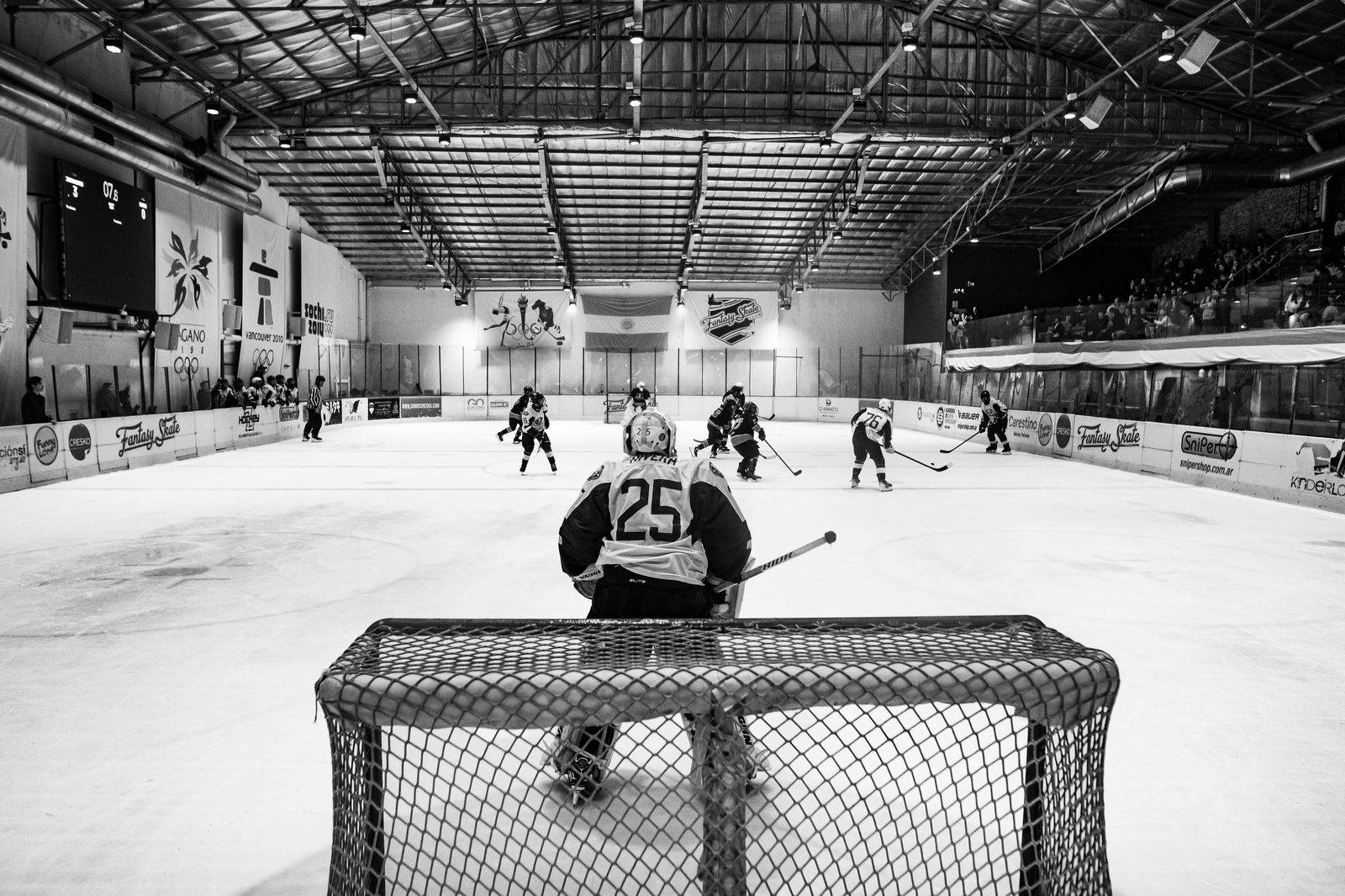 A hockey arena crowd on game night, a popular hourly booking in London