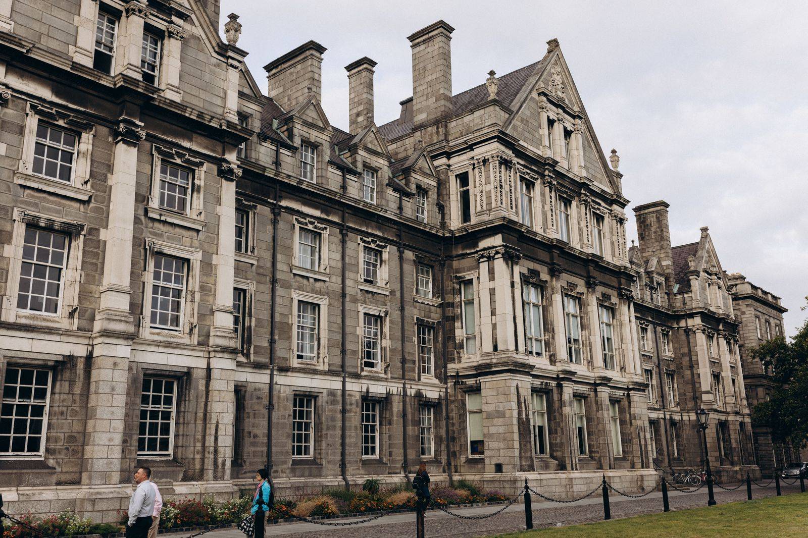 An old stone university building on a Toronto campus where the chauffeur drops convocation families