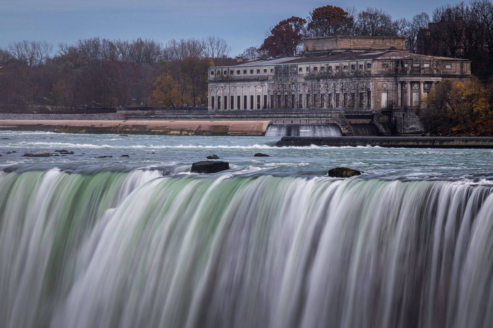 The illuminated falls at night, a classic stop on a Niagara party bus trip