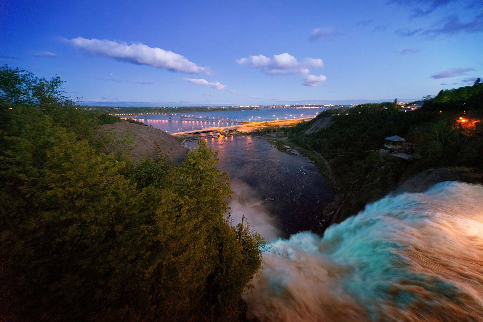 The Thousand Islands Bridge over the St. Lawrence River, the eastern crossing on the Toronto to Syracuse route